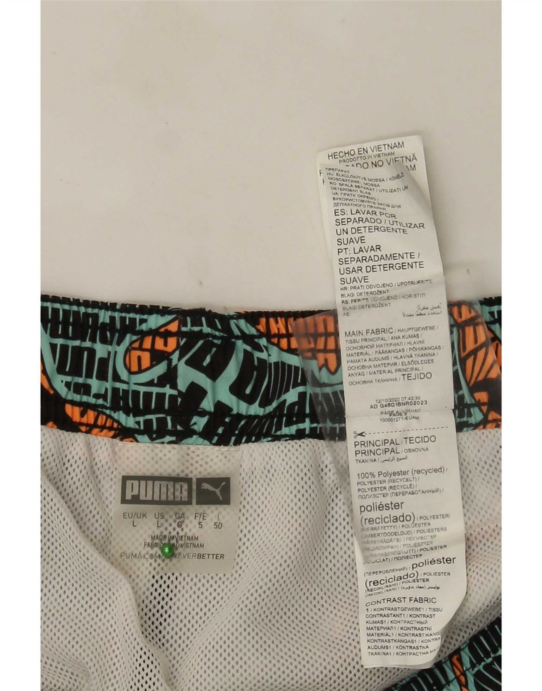 Puma muške kratke hlače za kupanje s grafičkim motivima, veliki raznobojni poliester