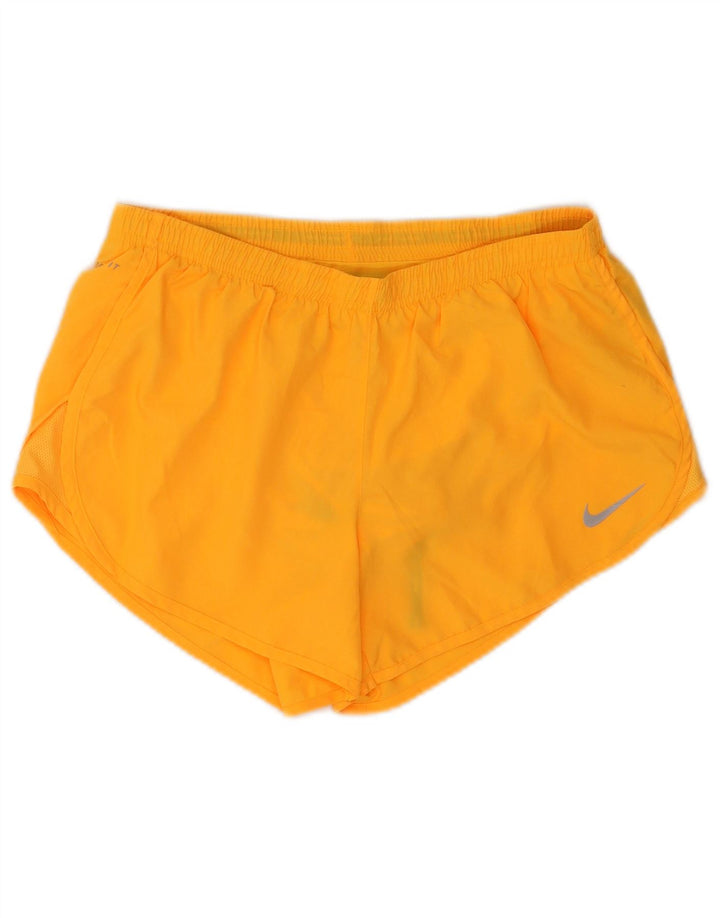 Nike Ženske Dri Fit Sportske Kratke Hlače UK 14 Srednje Narančasti Poliester