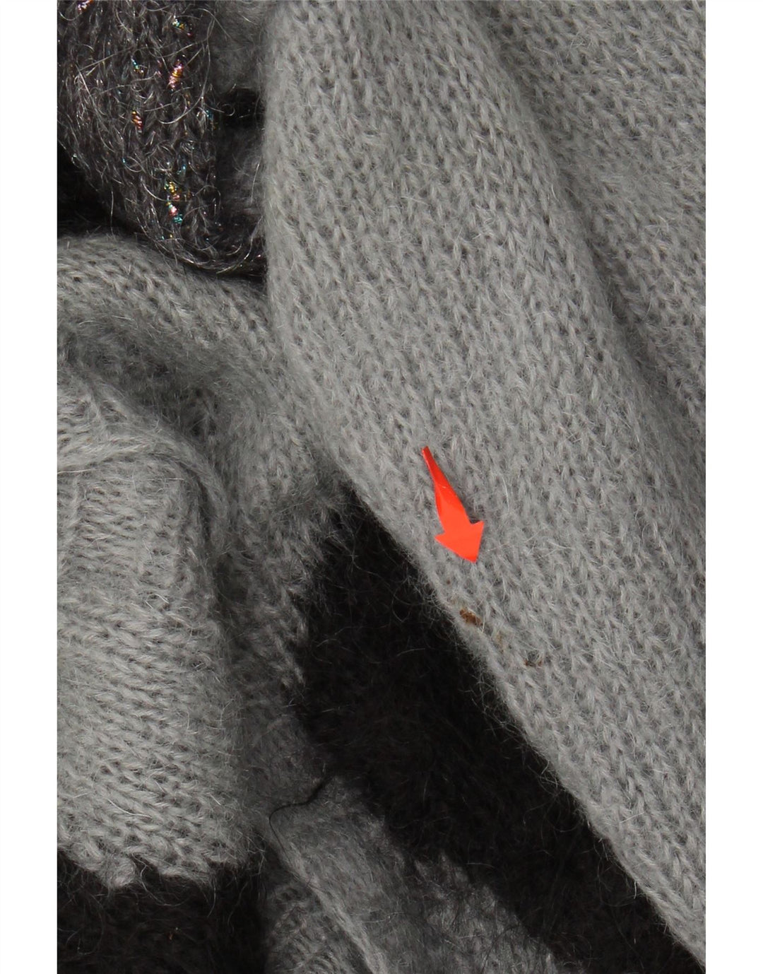 VINTAGE ženski kardigan džemper UK 20 2XL siva boja