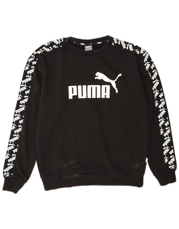 Puma ženska majica s motivom prekomjerne majice UK 6 XS crni pamuk