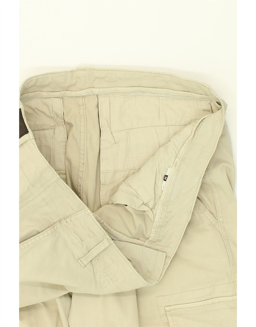 MURPHY & NYE Womens Slim Cargo Trousers W36 L27 Beige Vintage Murphy & Nye and Second-Hand Murphy & Nye from Messina Hembry 