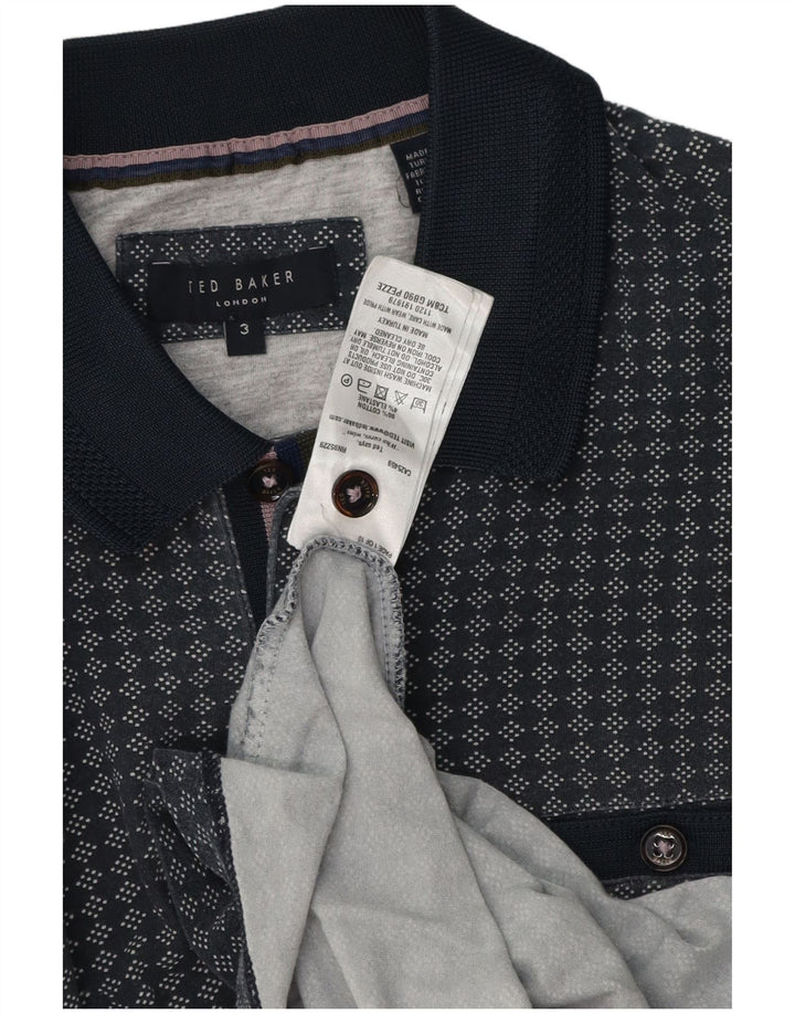 Ted Baker muška polo majica veličine 3 srednje tamnoplava geometrijska