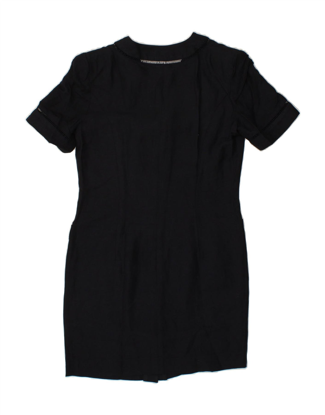 LUISA SPAGNOLI Womens Shirt Dress IT 42 Medium Black Viscose Vintage Luisa Spagnoli and Second-Hand Luisa Spagnoli from Messina Hembry 
