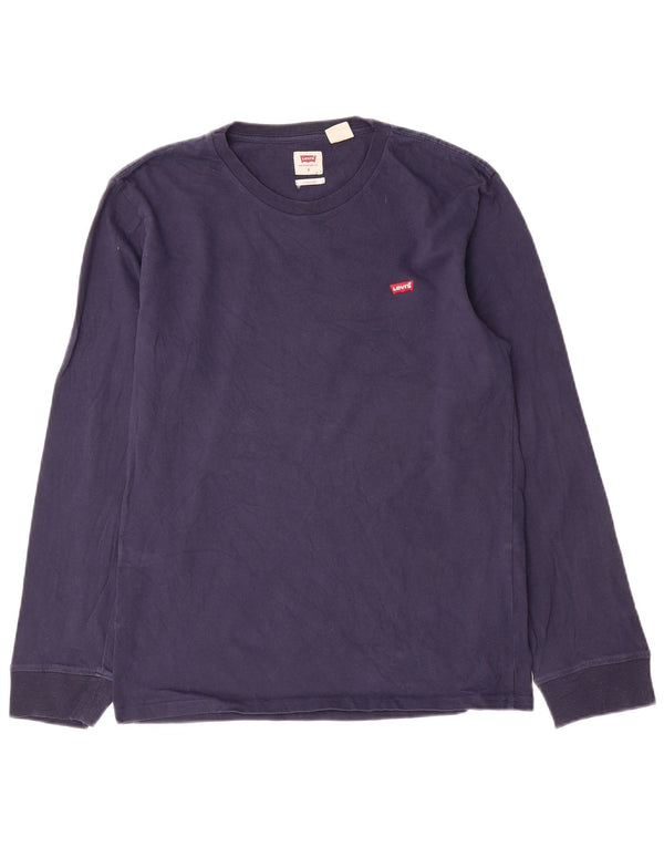 Levi's muška majica standardnog kroja s dugim rukavima, mala tamnoplava, pamučna