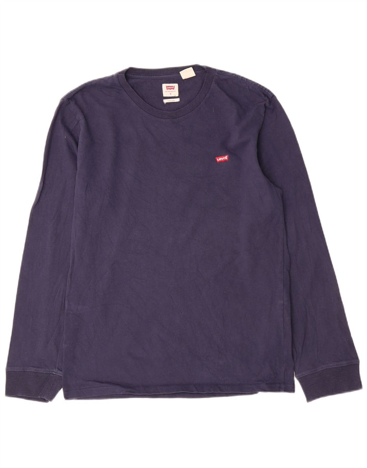 Levi's muška majica standardnog kroja s dugim rukavima, mala tamnoplava, pamučna