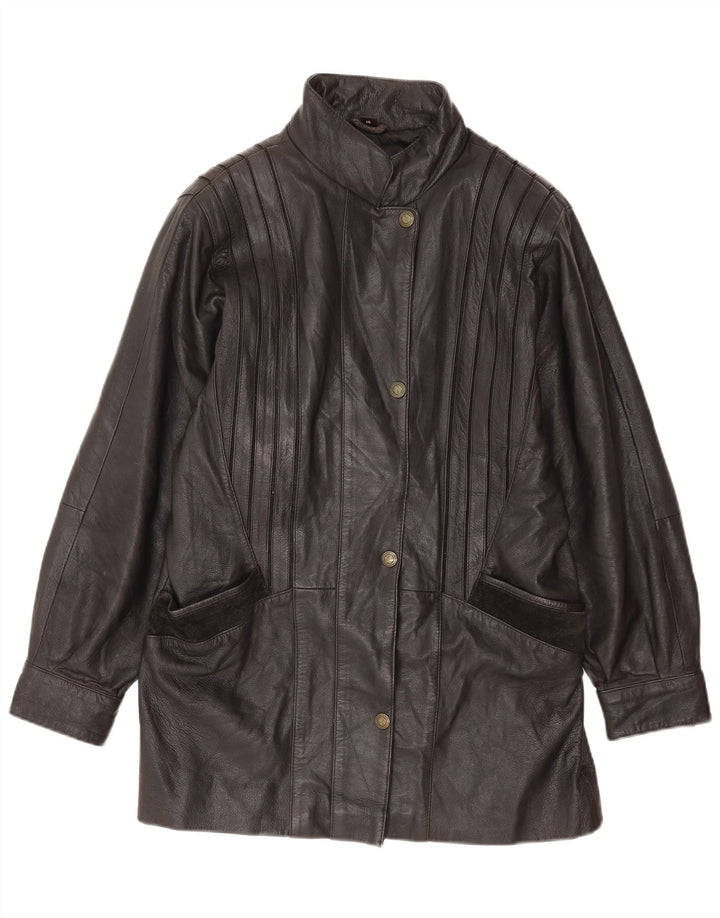 Skinz ženska kožna jakna UK 14 velika crna koža