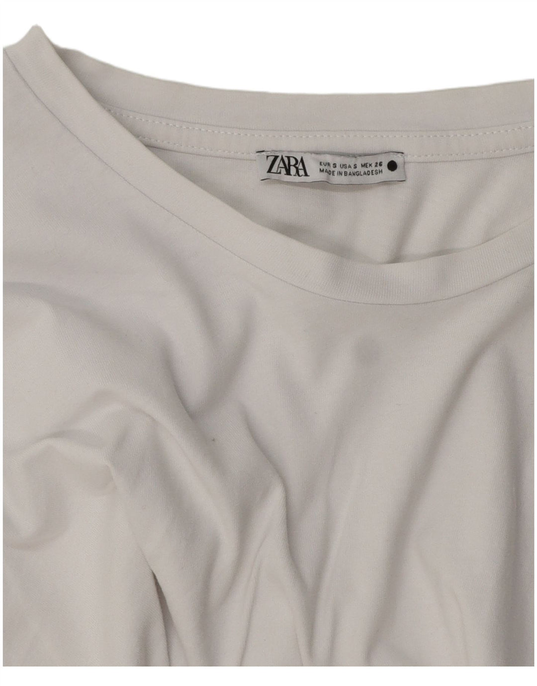 Zara ženska prevelika majica kratkih rukava UK 10 Small White