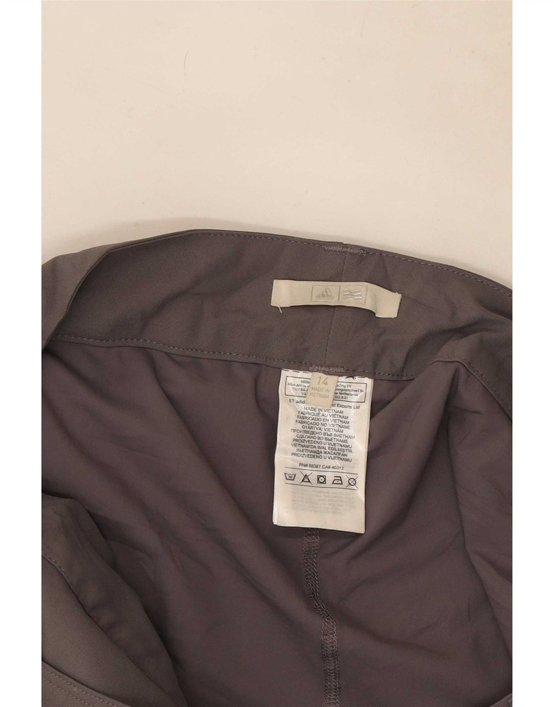 Adidas ženska mini suknja UK 14 Large W32 sivi poliester