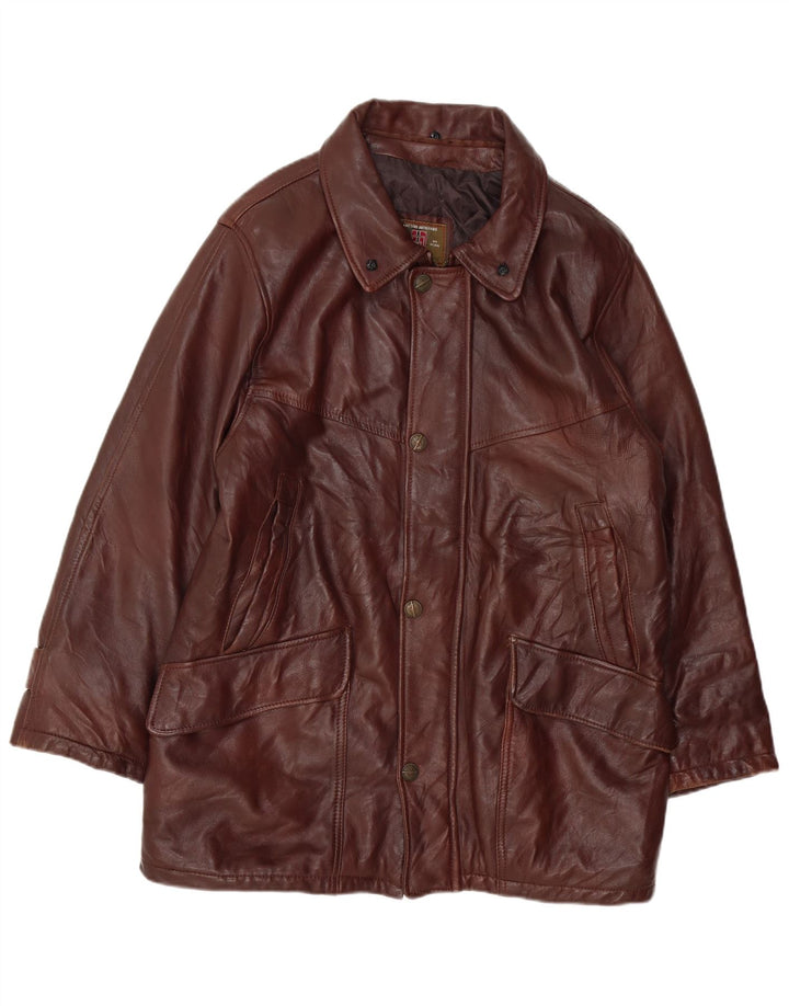 MAESTRO ARTIEIANO muška kožna jakna UK 44 2XL smeđa koža