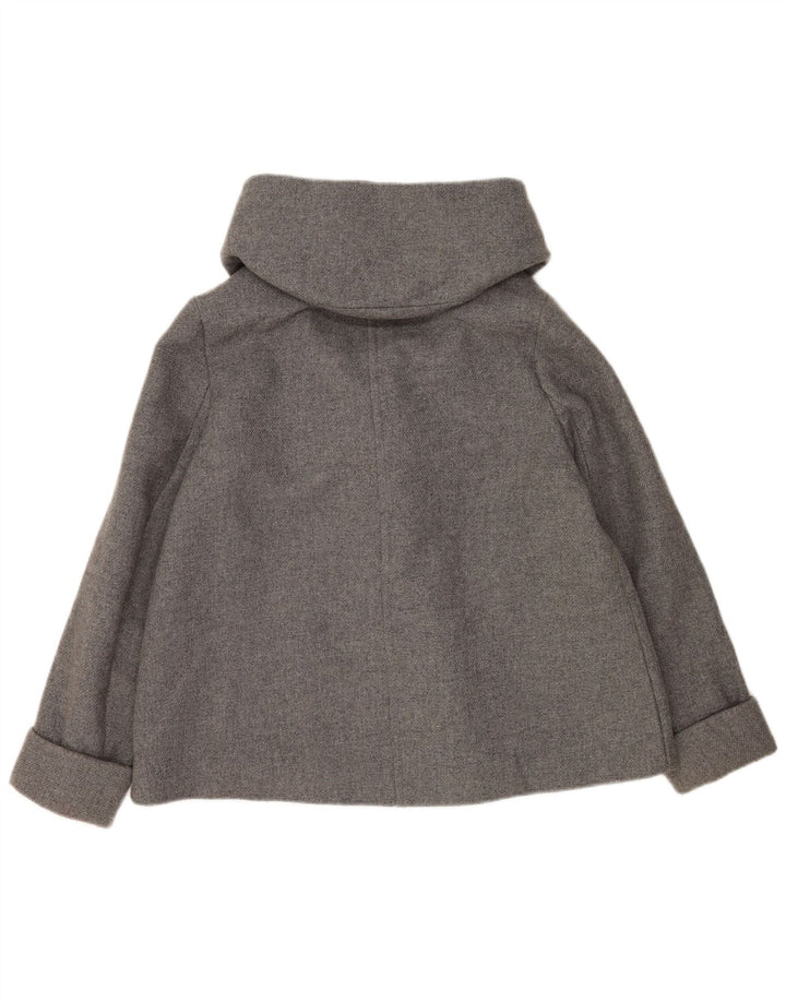 Zara ženska bomber jakna s kapuljačom UK 14 srednje siva vuna