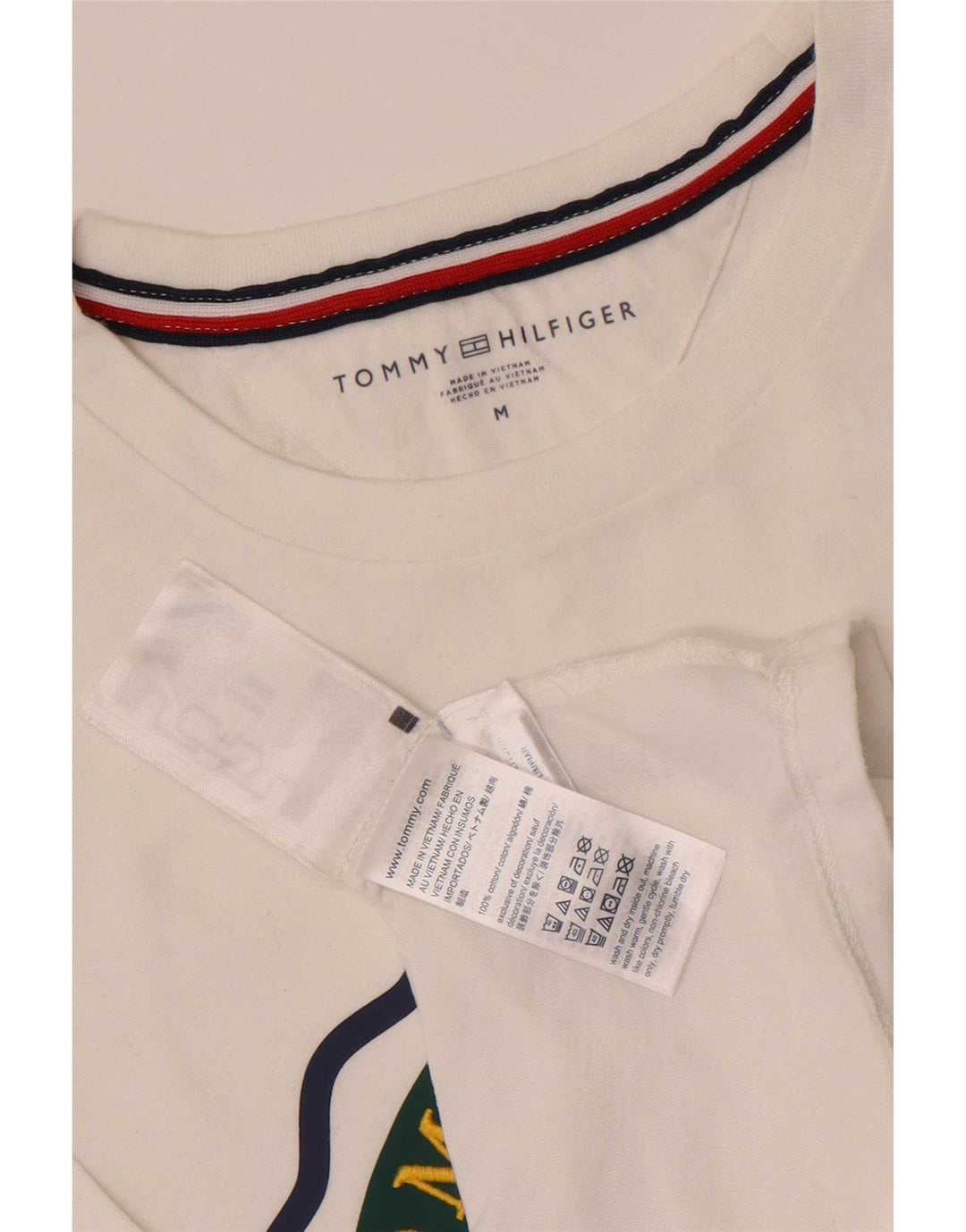 Tommy Hilfiger Muška majica kratkih rukava srednje veličine, bijeli pamuk