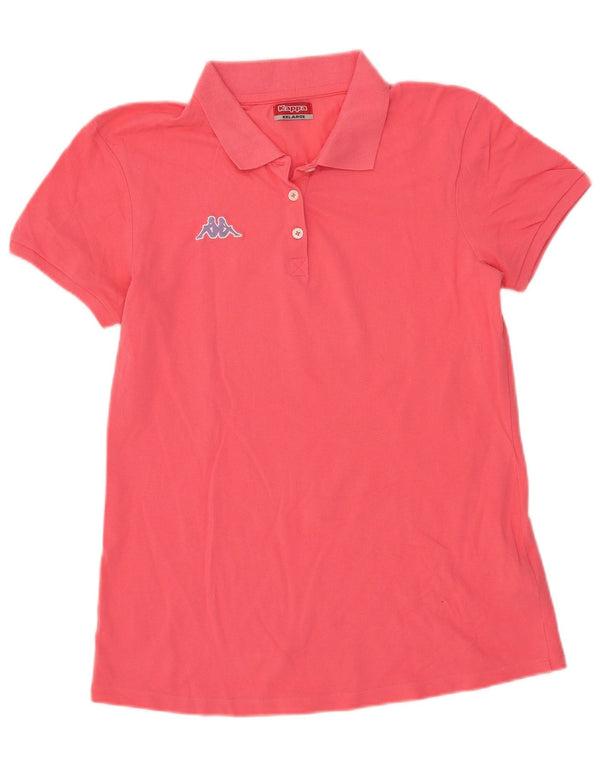 Kappa ženska polo majica UK 20 2XL ružičasti pamuk