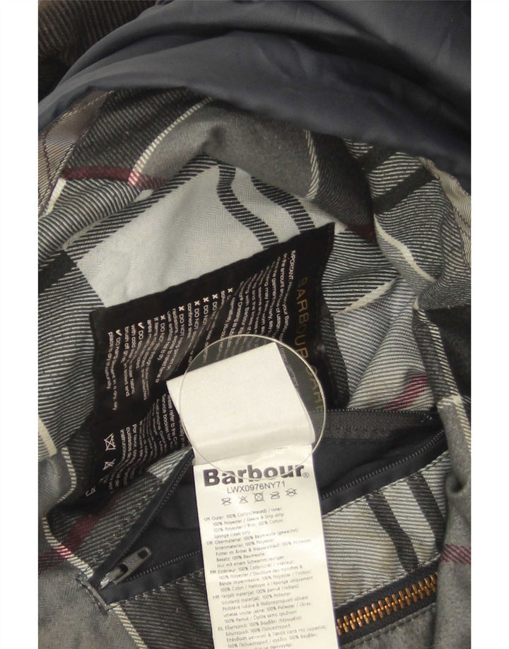 Barbour ženska jakna od voštanog pamuka UK 10 Mala tamnoplava pamuk