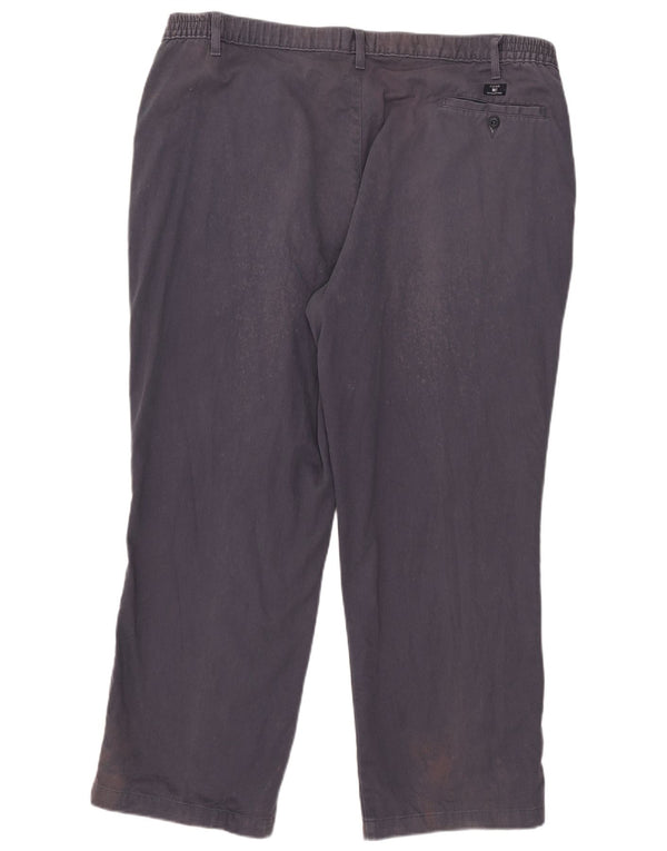 Marks & Spencer muške chino hlače s klinovima Blue Harbor W44 L29 Mornarsko plavi pamuk