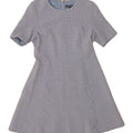 TOMMY HILFIGER Womens Abstract Pattern A-Line Dress US 10 Large Blue Vintage Tommy Hilfiger and Second-Hand Tommy Hilfiger from Messina Hembry 