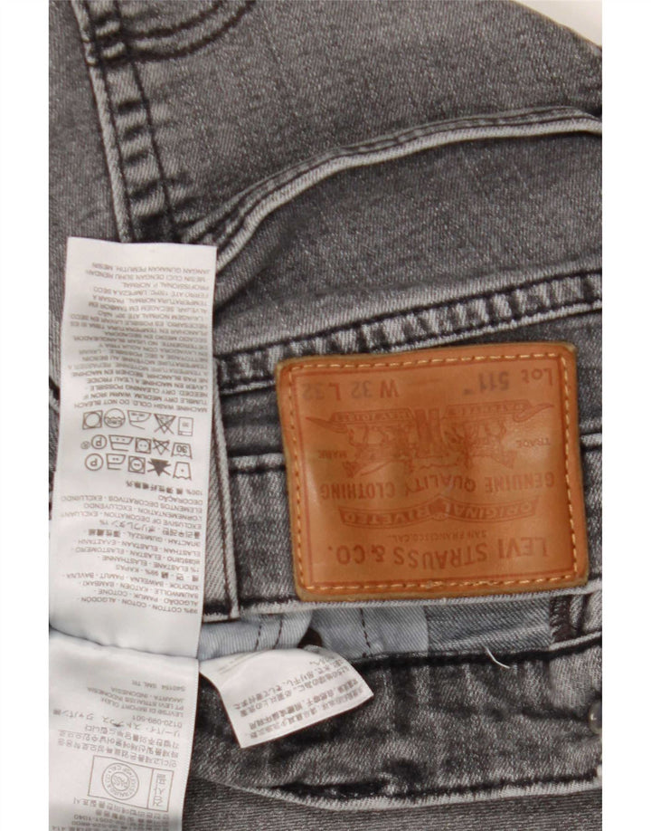 Levi's muške 511 uske traperice W32 L32 sivi pamuk