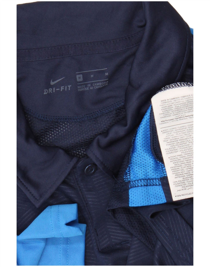 Nike muška Dri Fit polo majica srednje tamnoplave poliesterske boje