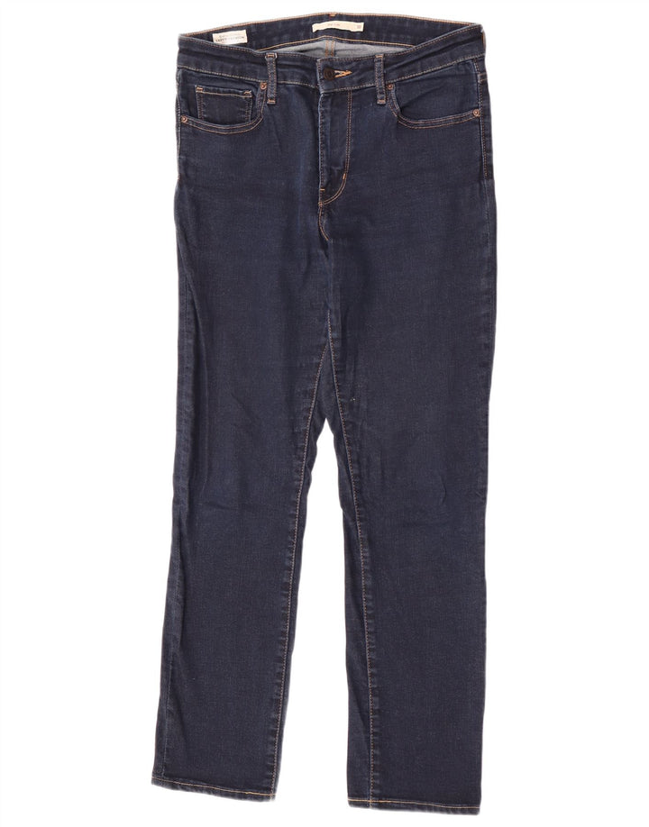 Levi's ženske 712 uske traperice W30 L32 tamnoplavi pamuk