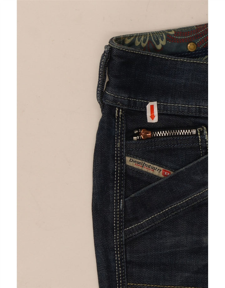 DIESEL Ženske traperice Reckfly Bootcut W26 L32 tamnoplavi pamuk