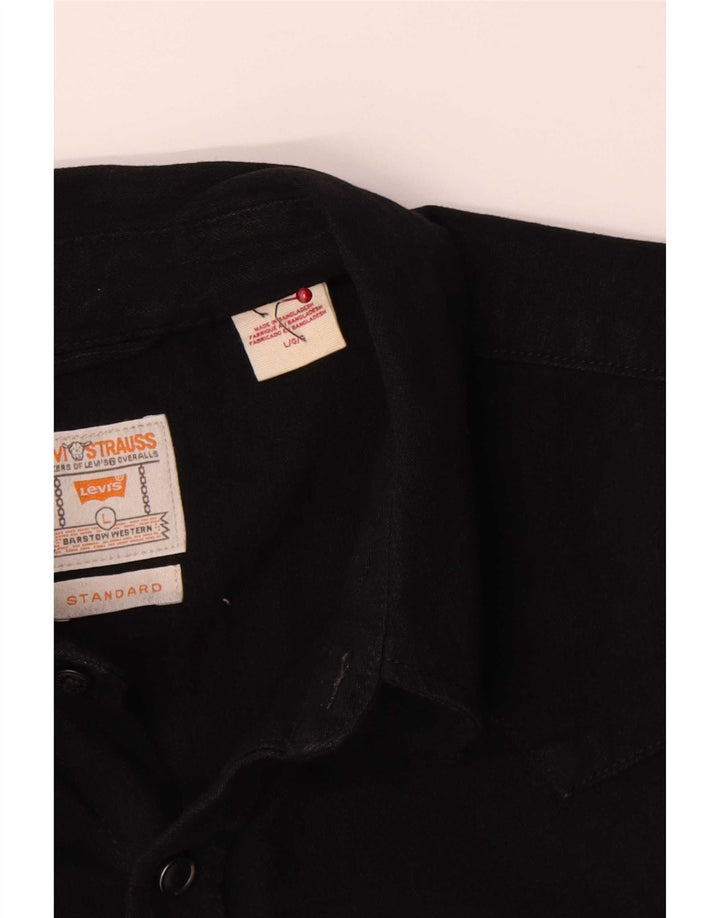 Levi's standardna muška traper košulja, veliki crni pamuk