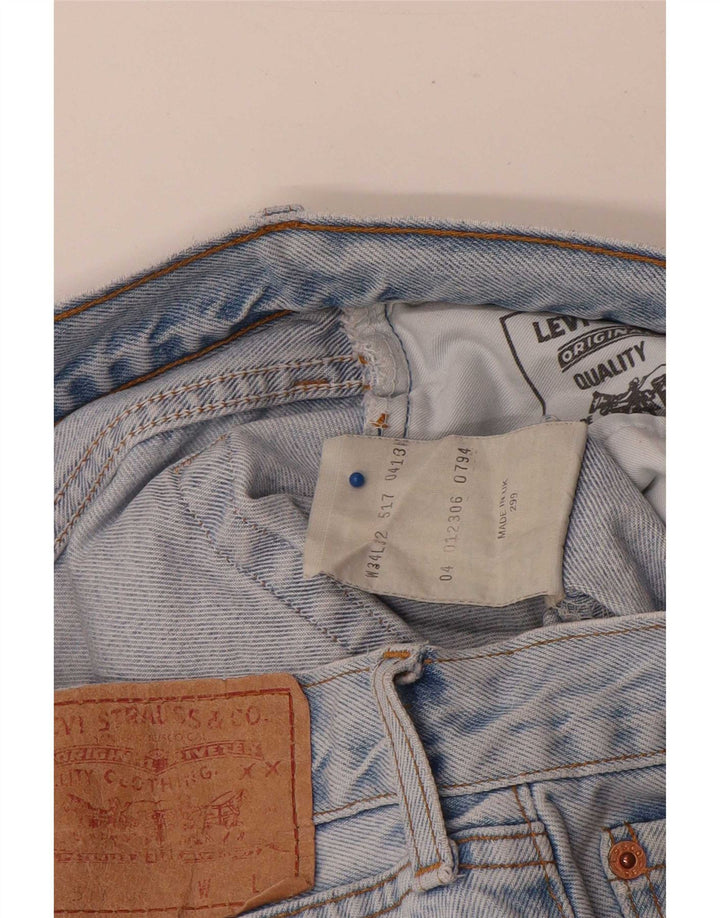 Levi's muške 517 ravne traperice W34 L32 plavi pamuk