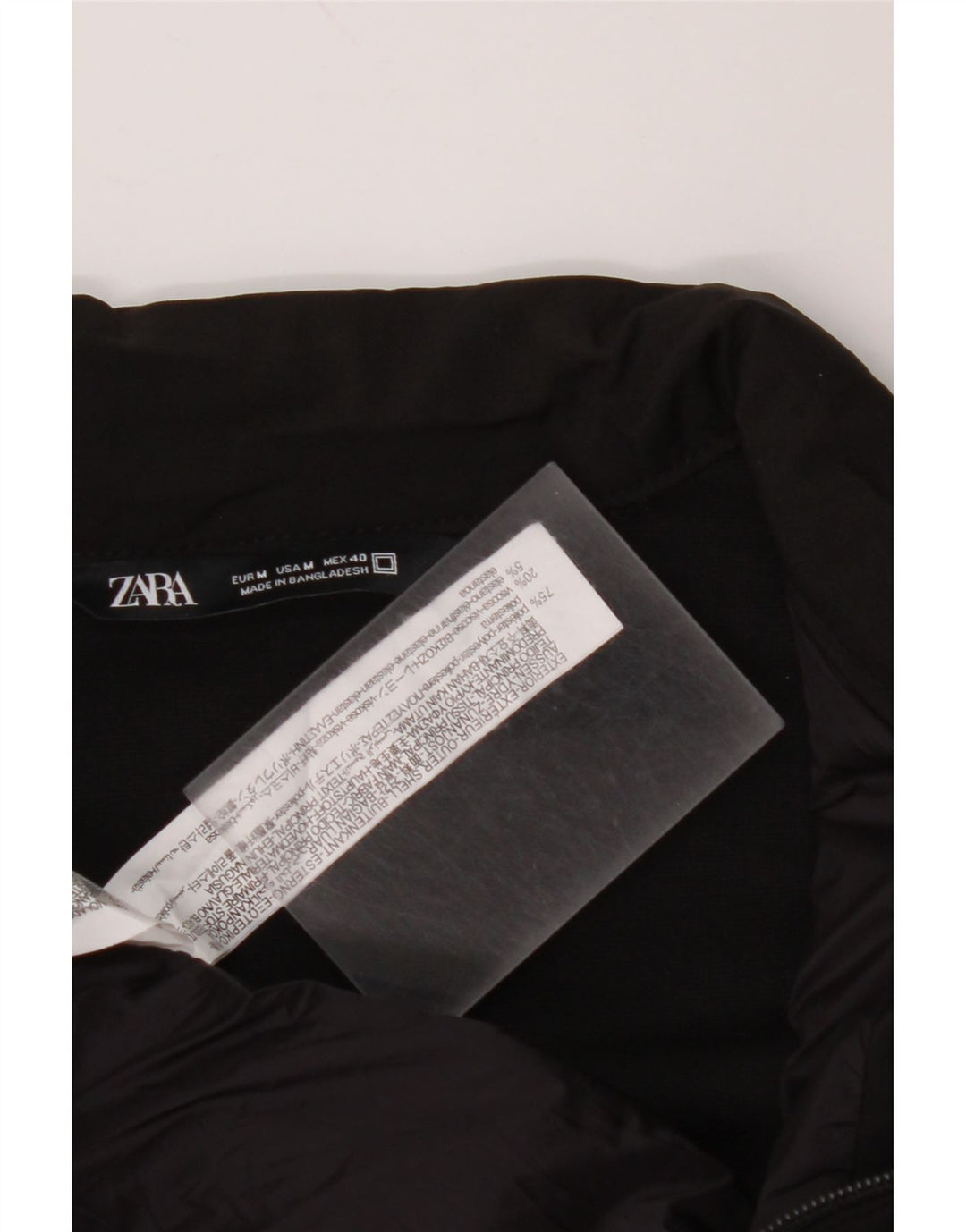 ZARA muška podstavljena jakna UK 38 srednji crni poliester