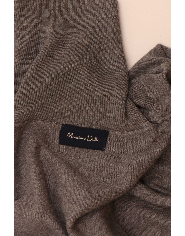 Massimo Dutti muški pulover s rol izrezom srednje sive boje
