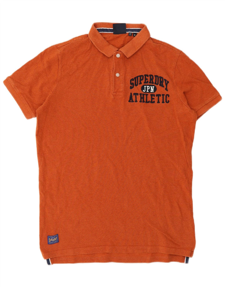 Superdry muška polo majica srednje veličine, narančasta, pamuk