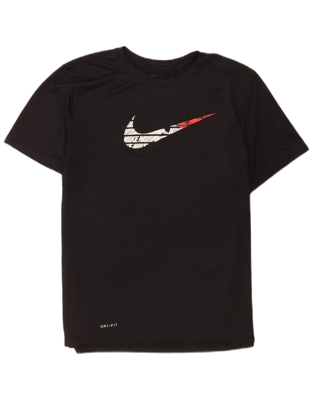 Nike ženska majica kratkih rukava Dri Fit Regular Graphic Top UK 16 velika crna poliester