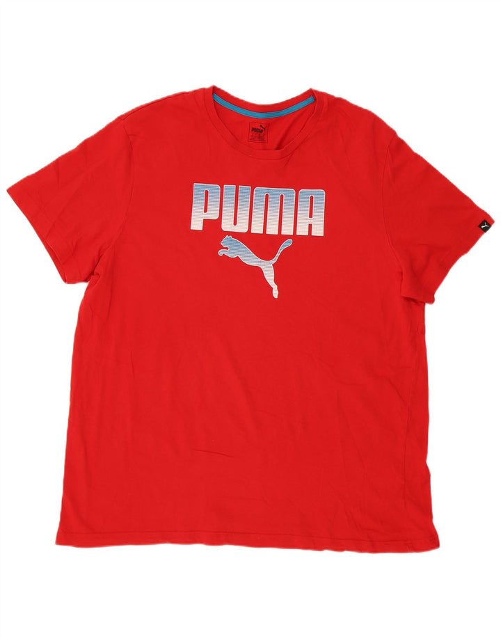 Puma muška majica s grafičkim motivima 2XL crvena