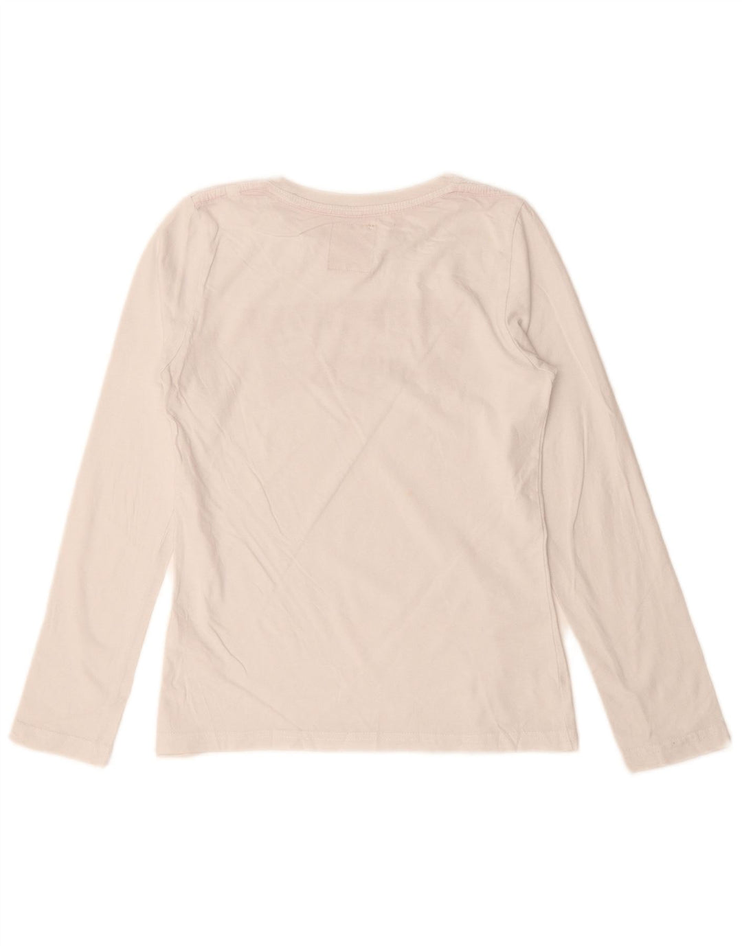 LEVI'S Boys Graphic Top Long Sleeve 11-12 Years White Cotton
