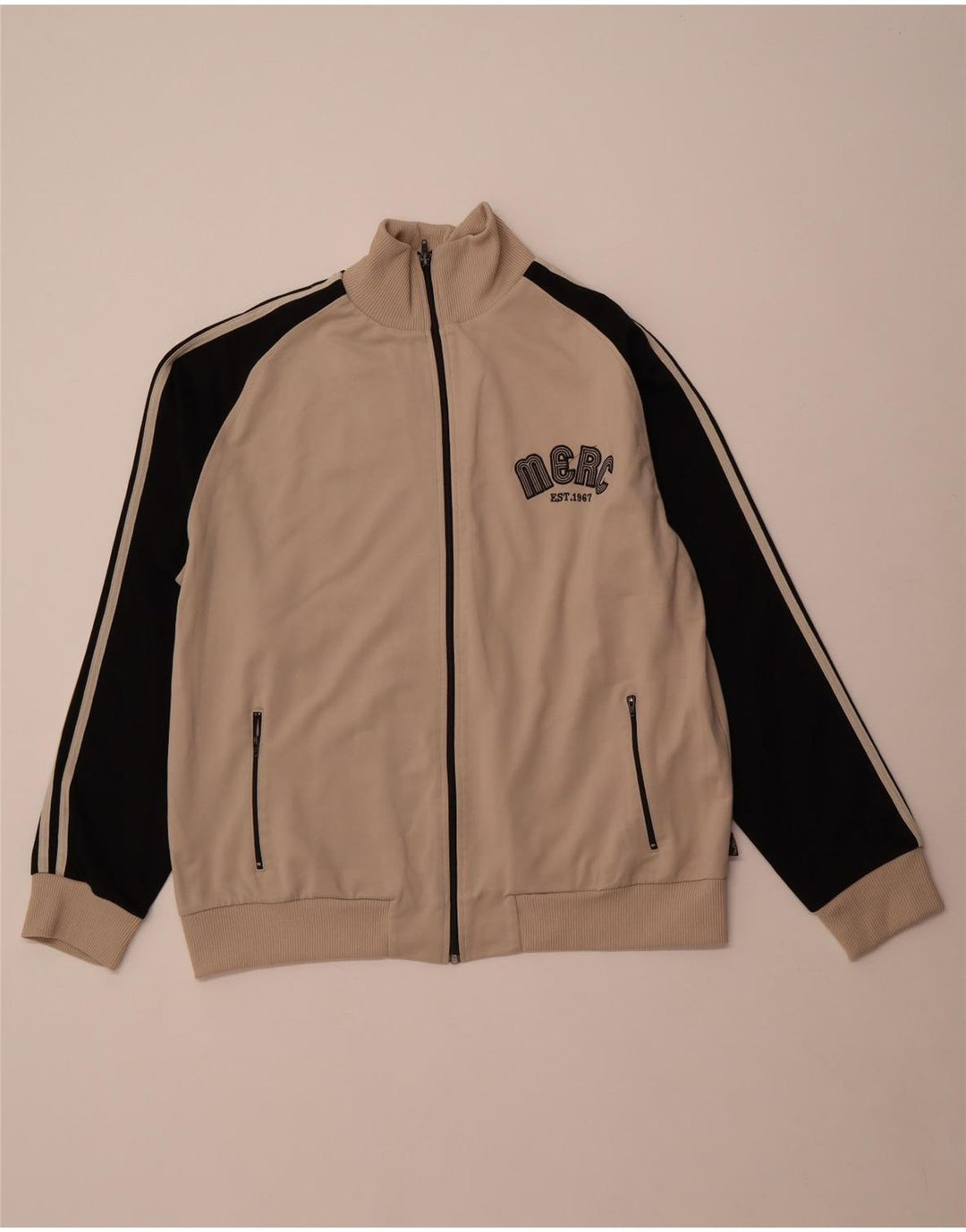 MERC Muška trenirka s grafičkim motivima, gornja jakna XL, pamuk u bež boji