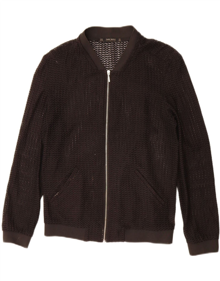 Zara ženska prozirna bomber jakna UK 14 srednje crna
