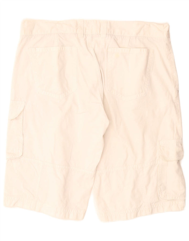 Benetton muške kargo kratke hlače IT 50 Large W34 bijeli pamuk