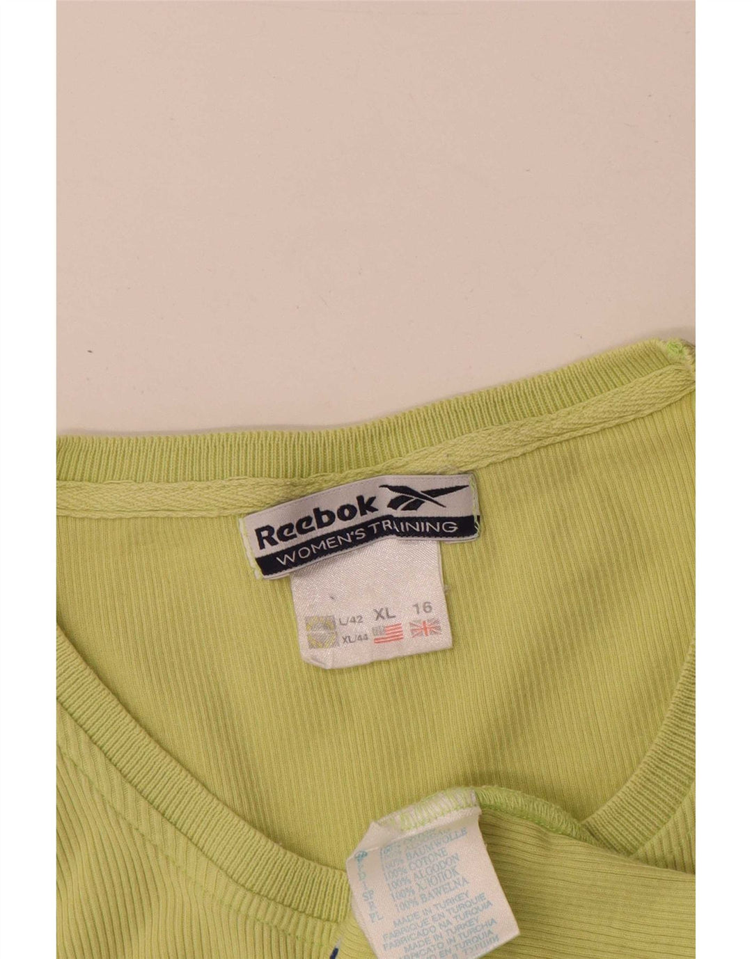 Reebok ženski prsluk UK 16 veliki zeleni pamuk