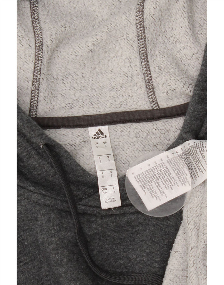 Adidas muška majica s kapuljačom Mala siva pamučna