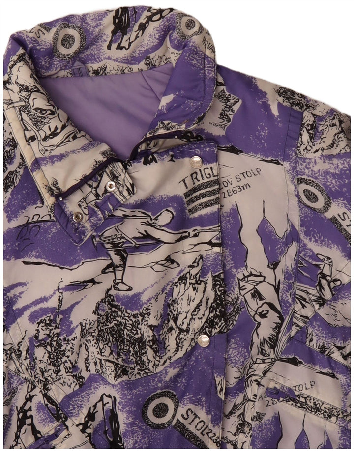 YASSA ženska skijaška jakna s grafičkim motivima UK 18 XL Purple Colourblock