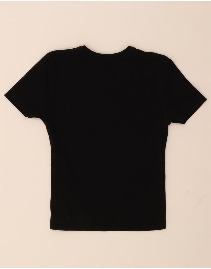 ZARA Womens Crop T-Shirt Top UK 8 Small Black Vintage Zara and Second-Hand Zara from Messina Hembry 