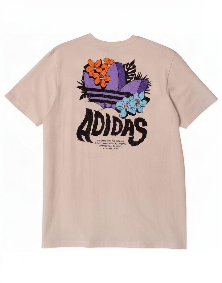 Adidas muška majica kratkih rukava s grafičkim motivima, srednji bijeli pamuk
