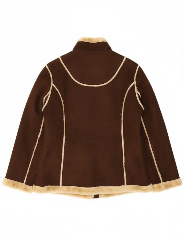 Vivien Caron ženska jakna s kratkim rukavima UK 16 Large Brown