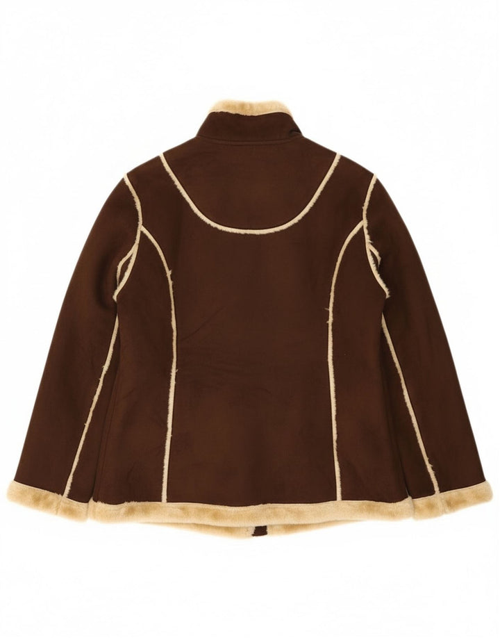 Vivien Caron ženska jakna s kratkim rukavima UK 16 Large Brown