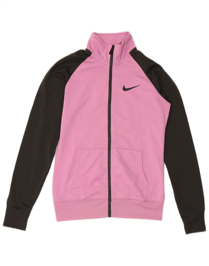 NIKE ženska gornja jakna za trenirku UK 10 Small Pink Colourblock Poliester