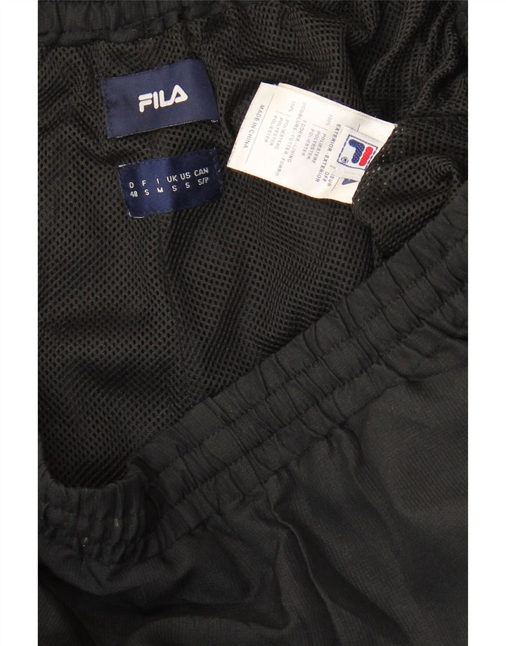 Fila Muška trenirka Hlače Joggers Mali crni poliester na točkice