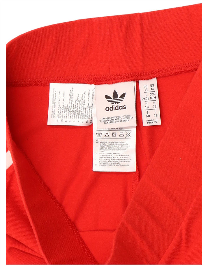 Adidas ženske tajice UK 14 srednje crvene pamučne