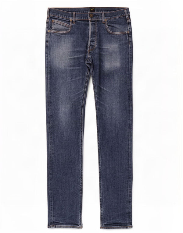 Lee Mens Daren Straight Jeans W36 L32 Plavi pamuk