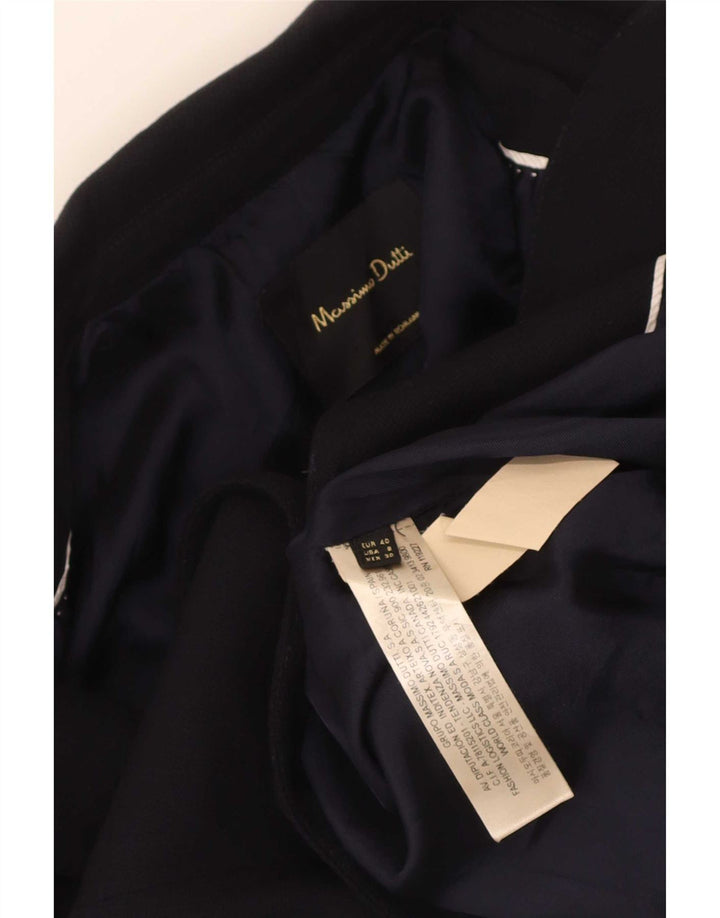 Massimo Dutti Ženska jakna sa 1 gumbom EU 40 srednje tamnoplava viskoza