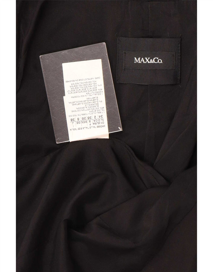 Max&Co. Ženska jakna sa 3 gumba i 3/4 rukava UK 6 XS crni pamuk