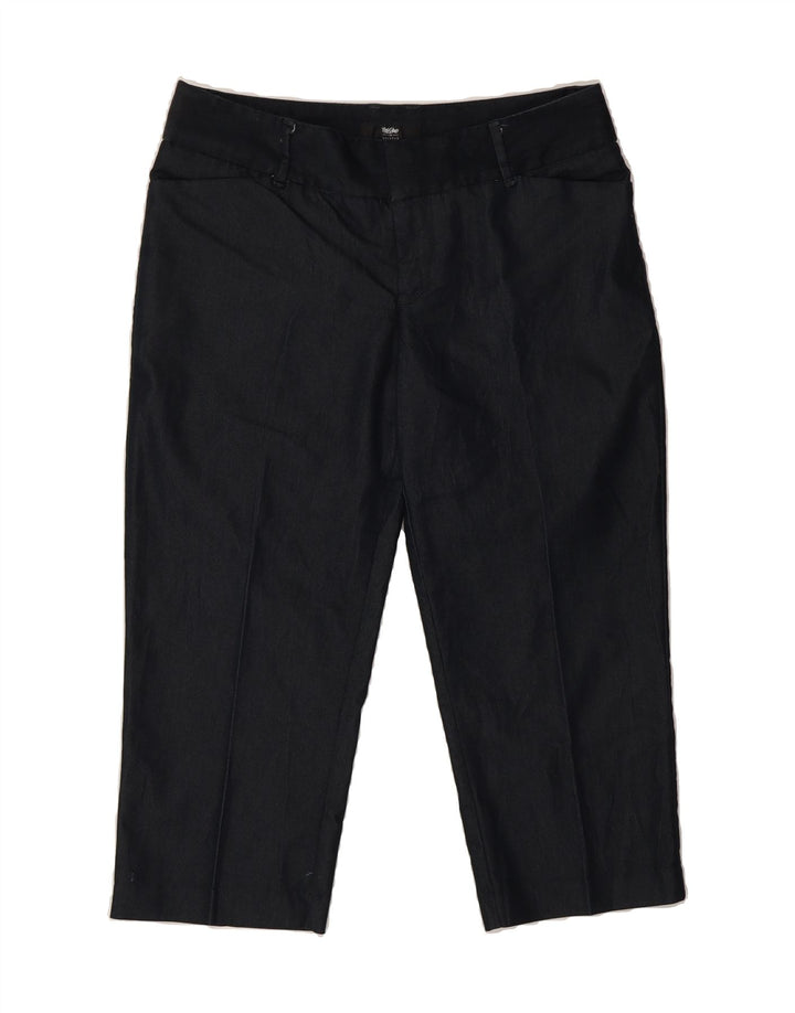 MOSSIMO Womens Straight Capri Trousers US 10 Large W32 L22 Navy Blue Vintage Mossimo and Second-Hand Mossimo from Messina Hembry 