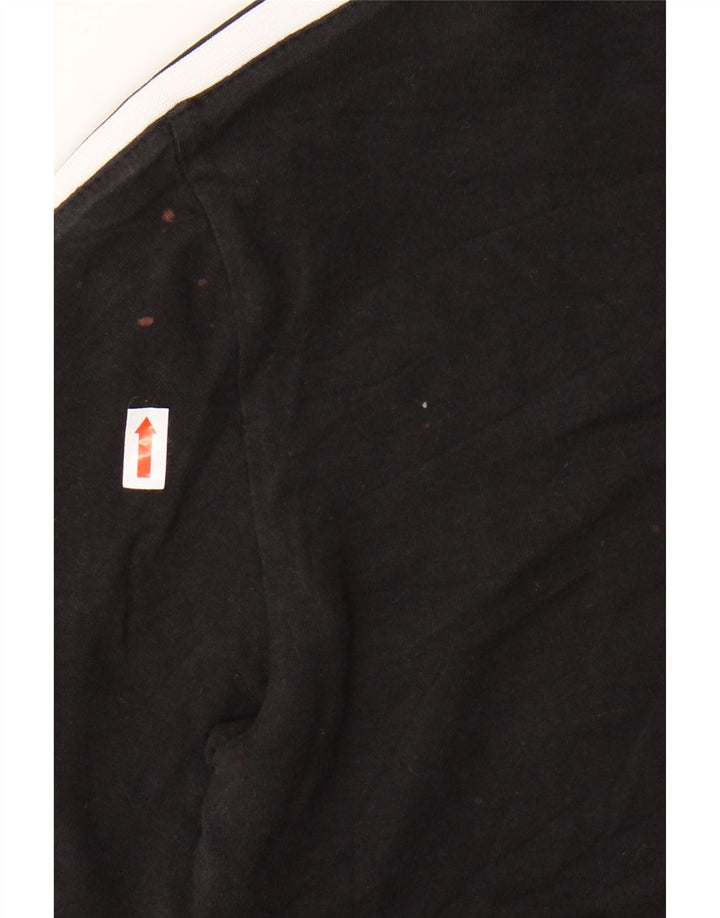 ADIDAS ženska majica kratkih rukava UK 12 srednje crni pamuk