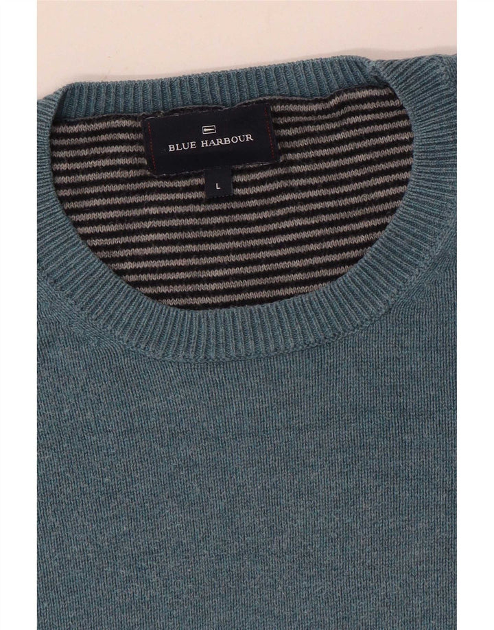 Marks & Spencer, veliki muški džemper s okruglim izrezom Blue Harbor